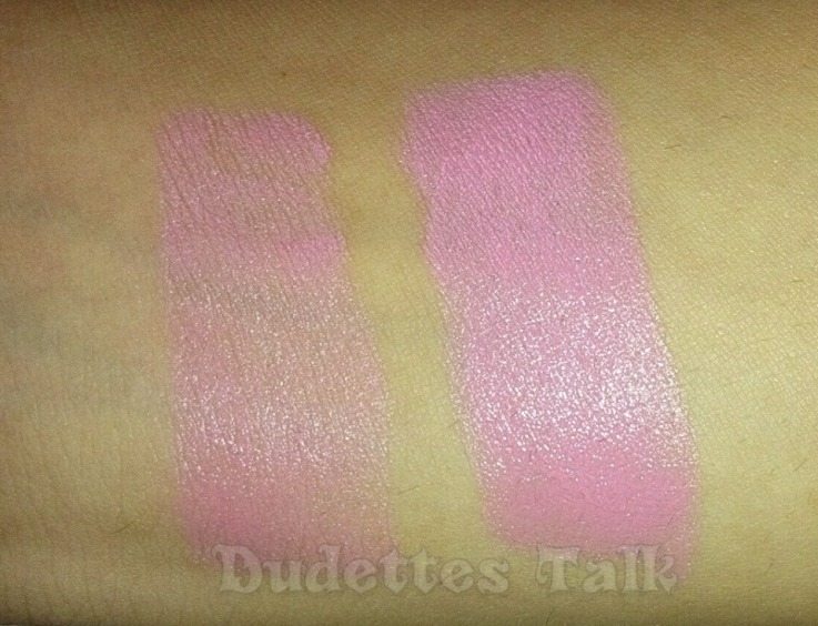 MUA lipstick in "Tulip" -Swatched (With Flash).